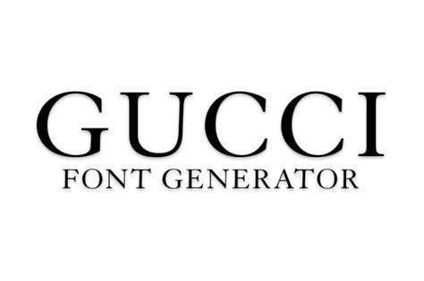 gucci font generator online